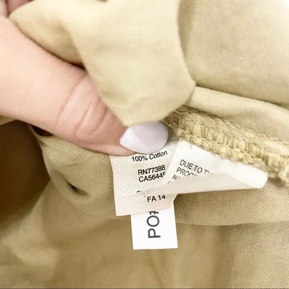 Madewell Khaki Cargo Button Down Workshirt Size XS - Picture 5 of 7